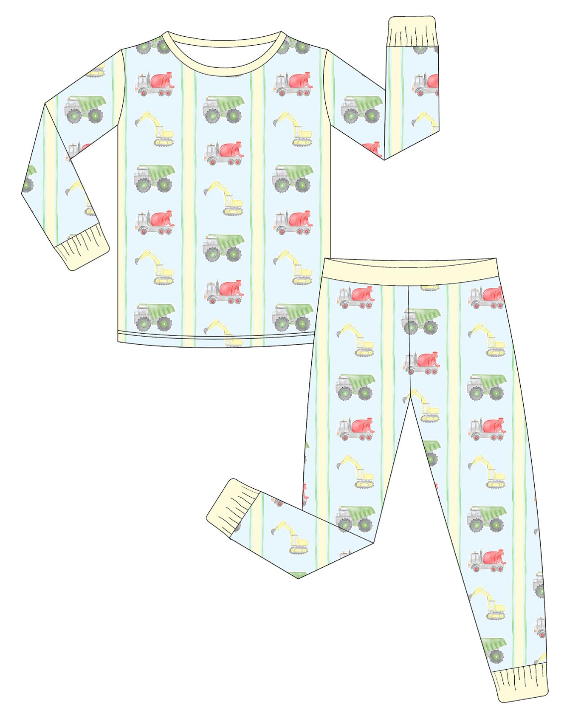 Down on the Farm 2 Piece  Pajama