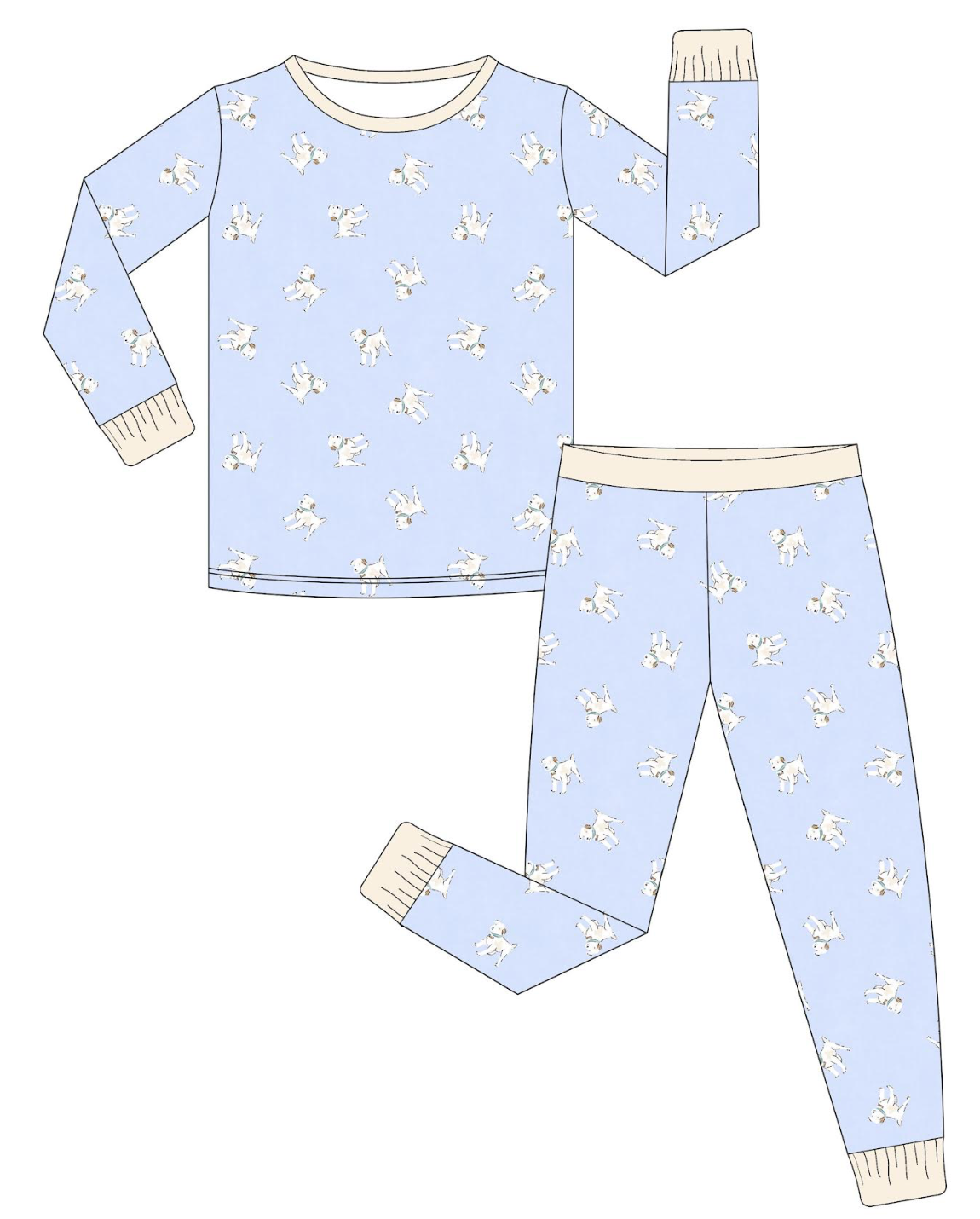 Sweet Pups 2 Piece Pajama