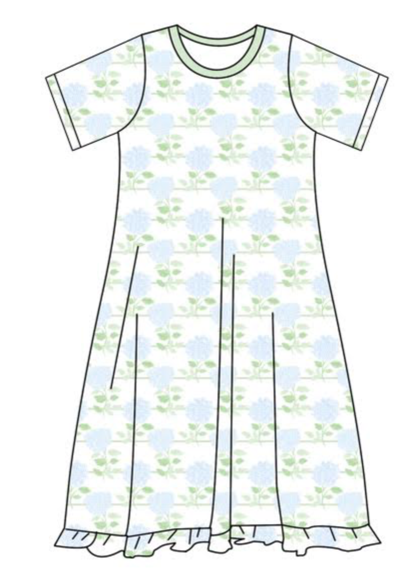 Hydrangea Pajama Gown