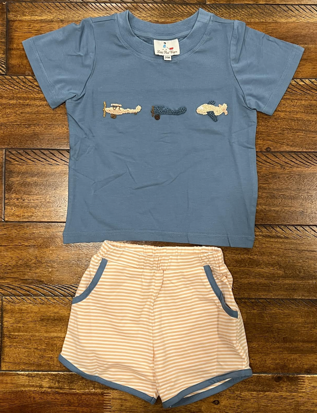 Airplane French knot short set
