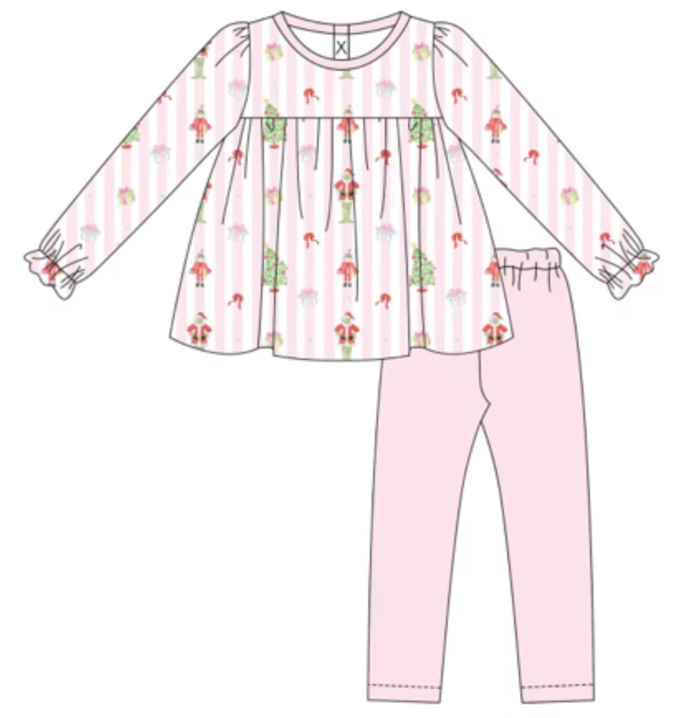PREORDER: Merry Little Grinch Girls Pant Set (ETA September)