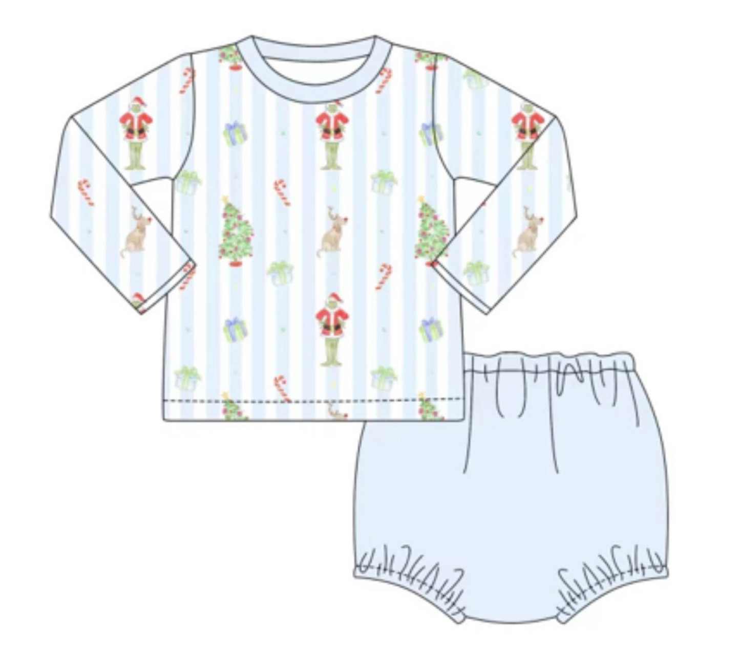 PREORDER: Merry Mister Grinch Boys Diaper Set  (ETA September)