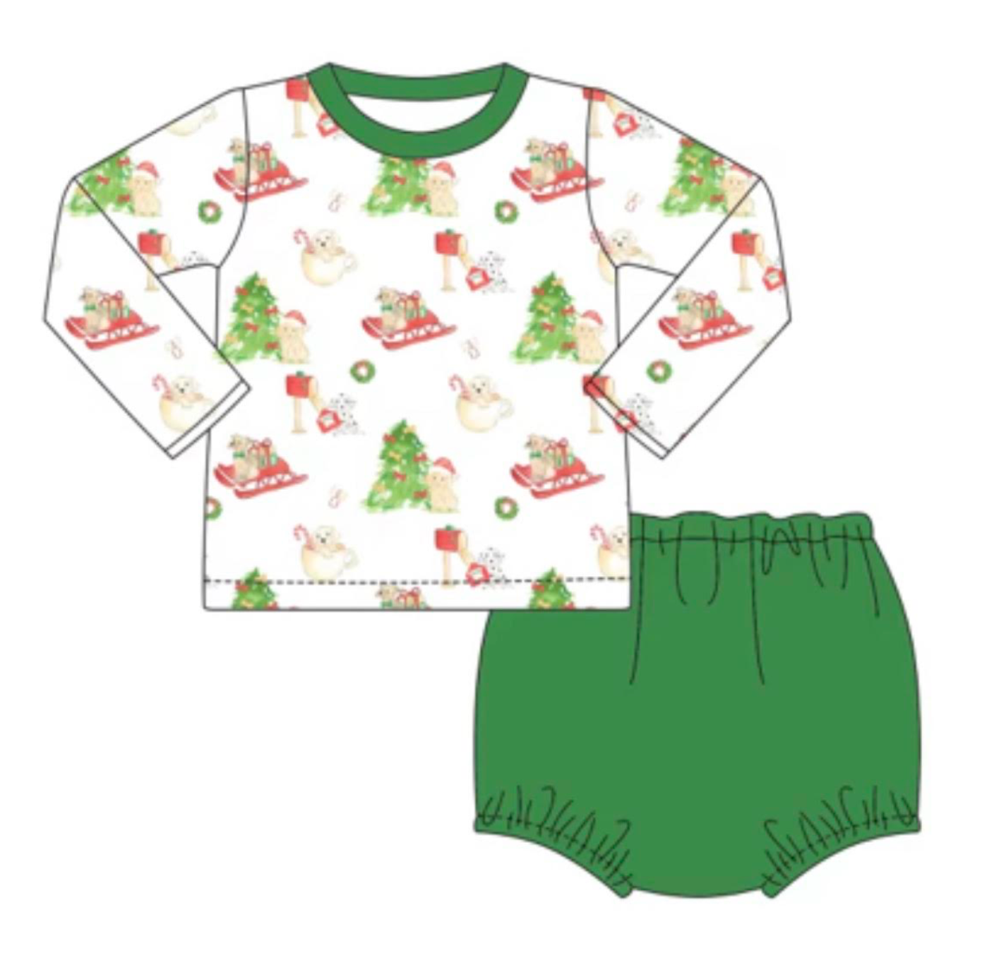PREORDER: Puppy Love Christmas Boys Diaper Set(ETA SEPTEMBER)