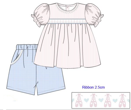PREORDER:Ballet Ribbon Short Set (ETA October)