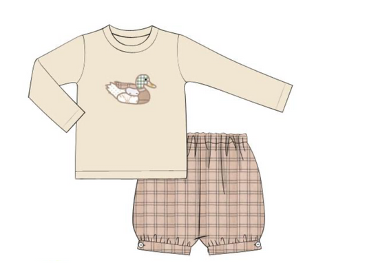 PREORDER: Patchwork Duck Short Set