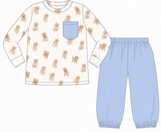 PREORDER: Happy Pups Boys Pant Set (ETA DECEMBER)