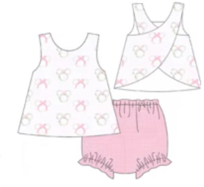 PREORDER:Petite Mouse Swing Back Bloomer Set (ETA DECEMBER)