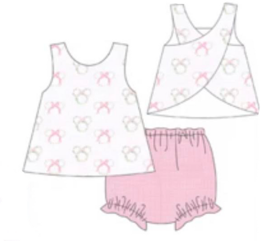 PREORDER:Petite Mouse Swing Back Bloomer Set (ETA DECEMBER)
