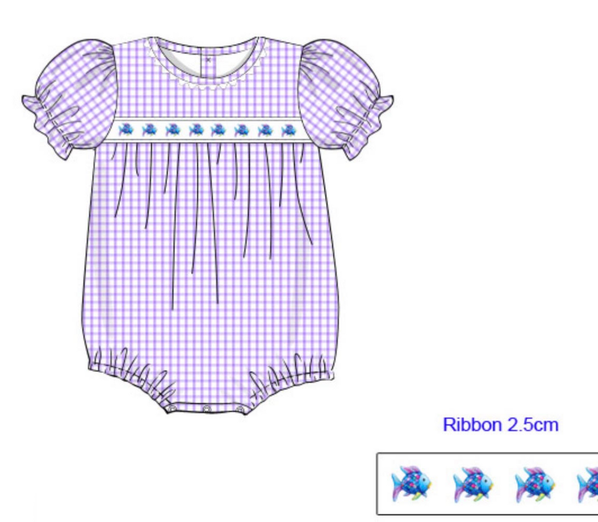 PREORDER: Rainbow Fish Girls Bubble   (ETA: January)