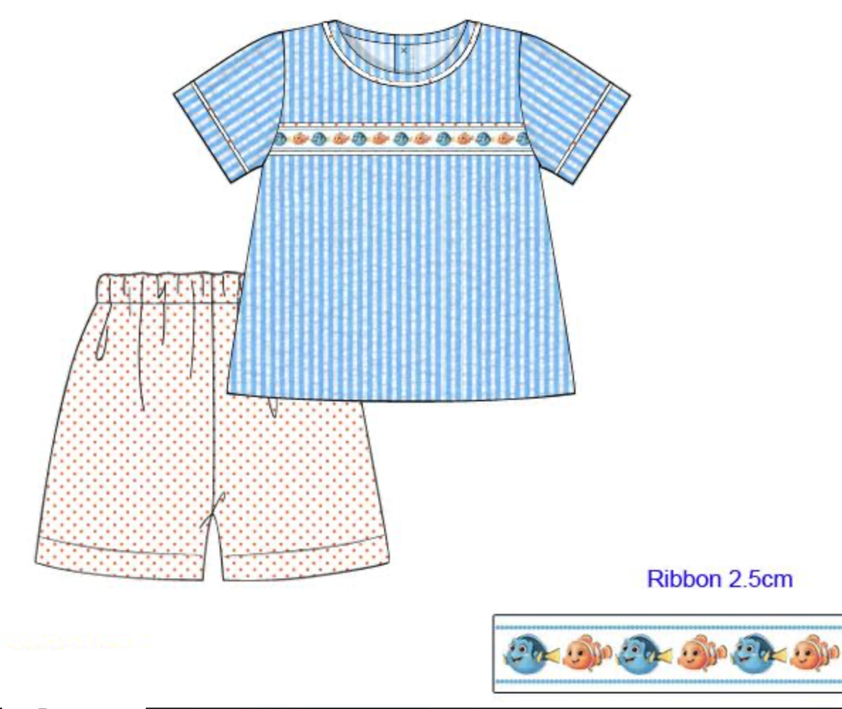 PREORDER: Just Keep Swimming Boys Short Set  (ETA: January)
