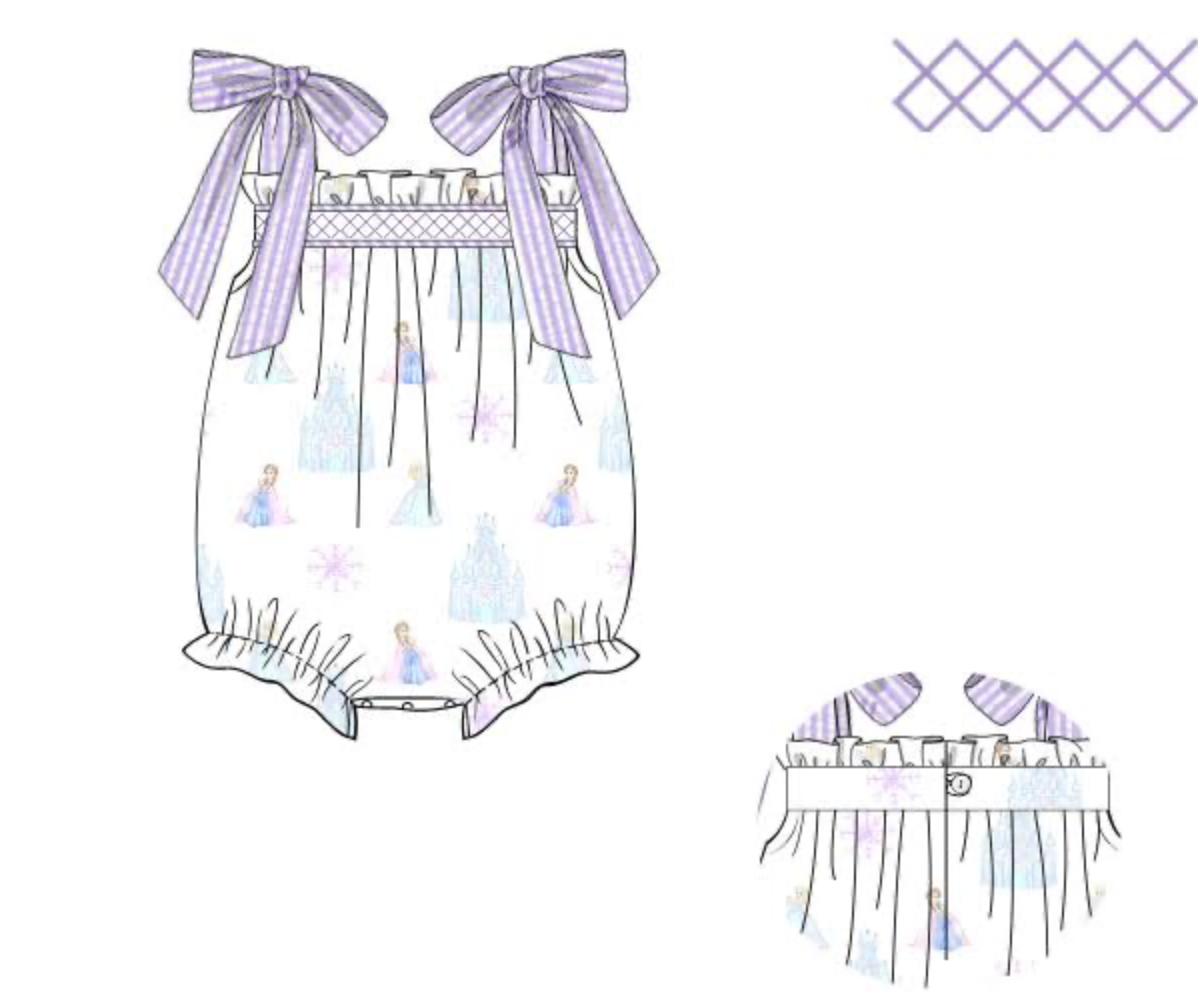PREORDER: Snow Queen Smocked Bubble(ETA: January)