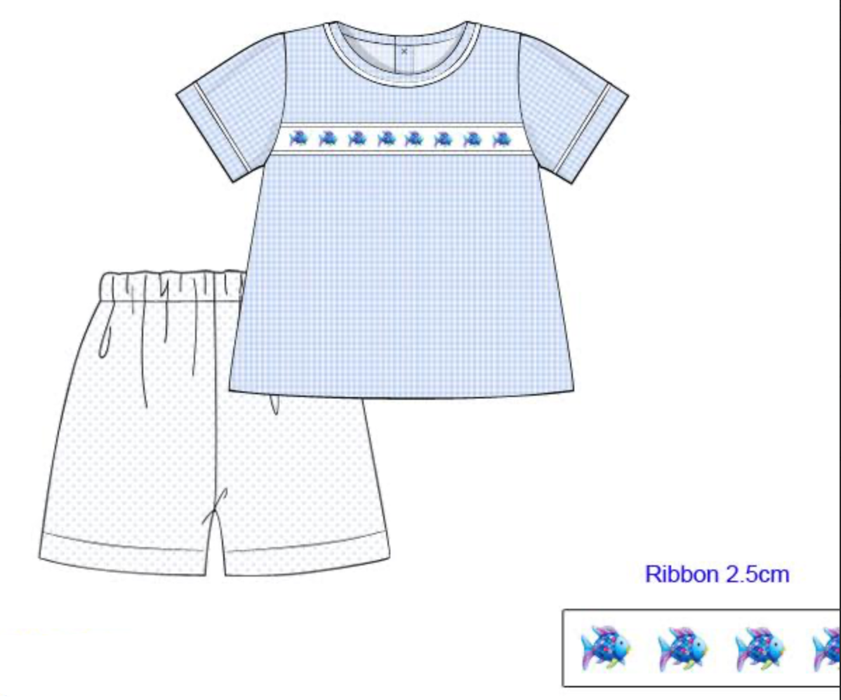 PREORDER: Rainbow Fish Boys Short Set   (ETA: January)